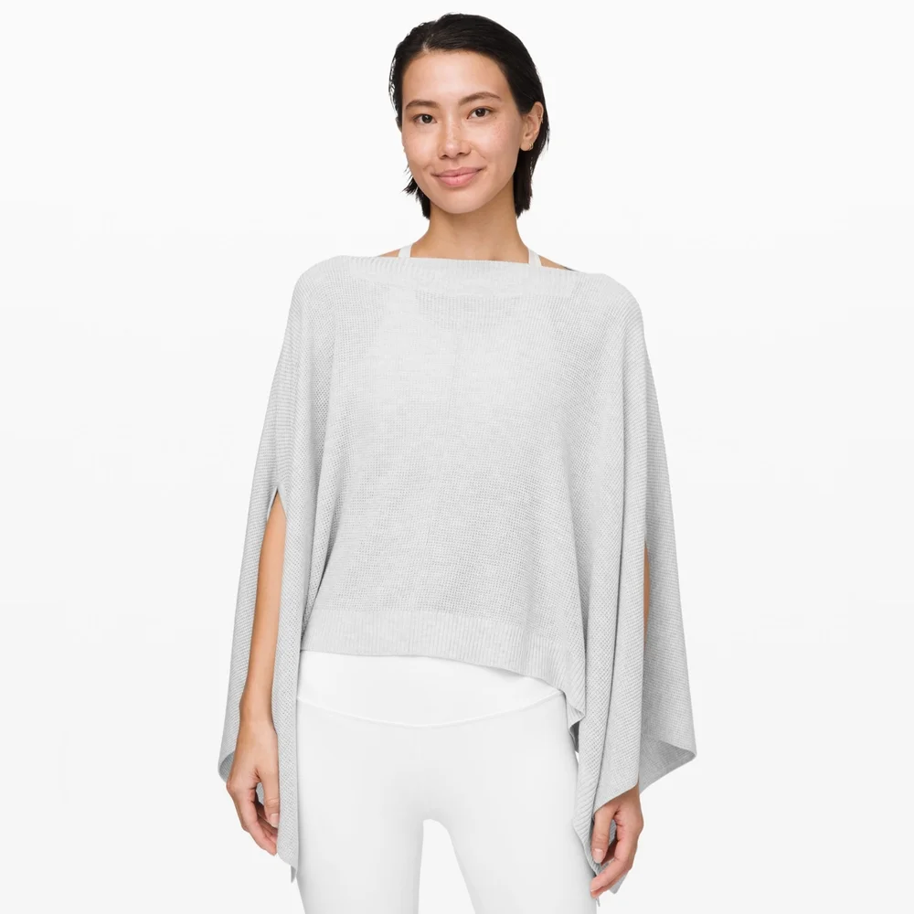 Lululemon Forward Flow Cape Poncho Yoga Active Comfort Athleisure Workout OS